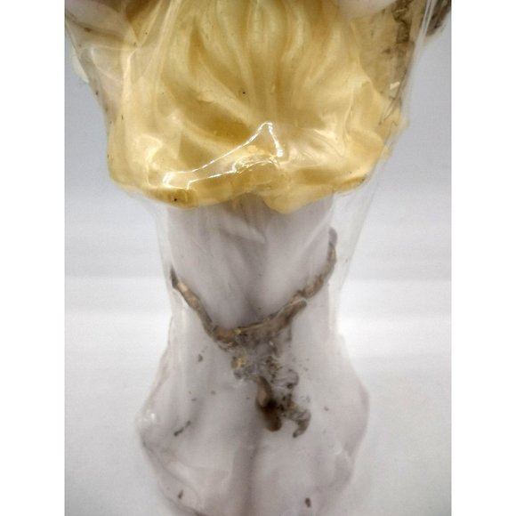 Angel Candle with Instrument 7 Inches Sealed Wax Guardian Home Decor Religious - Picture 5 of 13